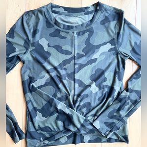 Old Navy Camo Athleisure Top